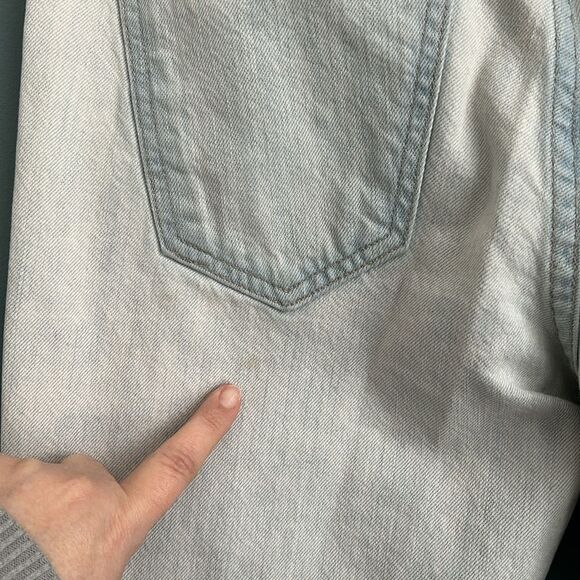 Current/Elliot The Cropped Straight Channon Destroy Light Wash Jeans Size 26 - Picture 12 of 12